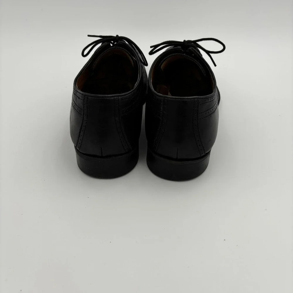 Johnston & Murphy Wingtip Oxford Mens 13M Black Excellent Leather Brogue 20-3351